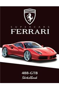 Supercars Ferrari 488-Gtb Sketchbook