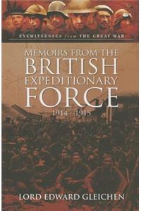 Memoirs from the British Expeditionary Force 1914-1915