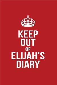 Keep Out of Elijah's Diary