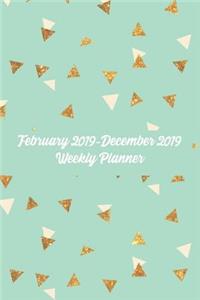 February 2019-December 2019 Weekly Planner