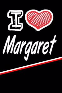 I Love Margaret: Blank Recipe Cookbook 120 Pages 6x9