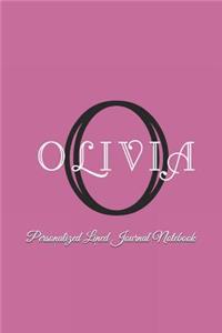 Olivia Personalized Lined Journal Notebook