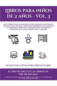 Fichas educativas para preescolares (Libros para niños de 2 años - Vol. 3)