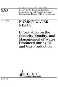 Energy-water nexus