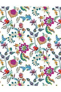 My Big Fat Journal Notebook Chinoiserie Pattern On White