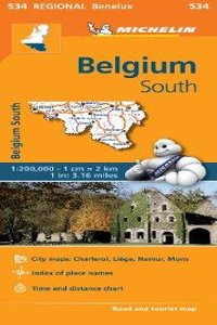 Belgium South - Michelin Regional Map 534