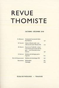 Revue Thomiste - 4/2018