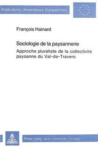 Sociologie de la Paysannerie