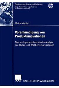 Vorankündigung Von Produktinnovationen