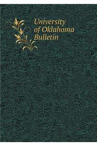 University of Oklahoma Bulletin