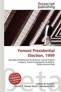 Yemeni Presidential Election, 1999