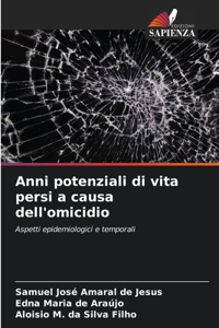 Anni potenziali di vita persi a causa dell'omicidio