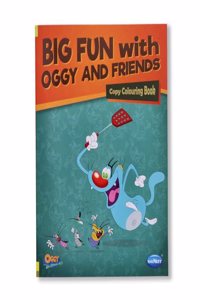 Navneet Big Fun with Oggy & Friends: Copy Colouring Book- Colouring books for kids - 96 pages - Painting and colouring books for kids
