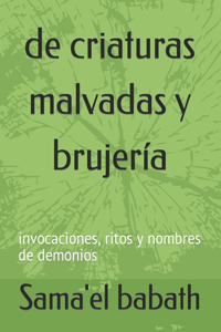 de criaturas malvadas y brujería