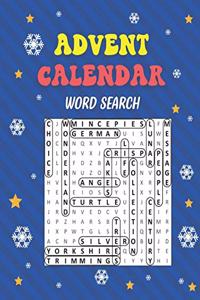 Advent Calendar Word Search