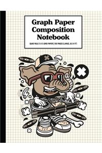 Graph Paper Composition Notebook Quad Rule 5x5 Grid Paper - 150 Sheets (Large, 8.5 x 11