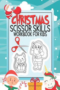 Christmas Scissor Skills Workbook For Kids