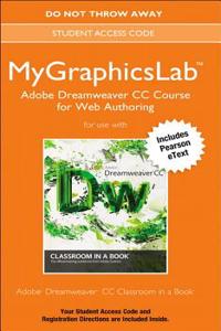 MyLab Graphics Adobe Dreamweaver CC Course Access Card