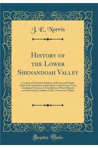 History of the Lower Shenandoah Valley