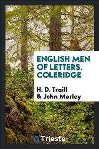 English Men of Letters. Coleridge
