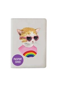 Berkley Bestiary Rainbow Kitten Passport Cover