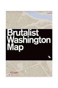 Brutalist Washington Map