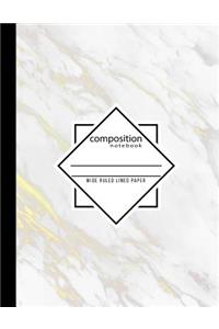 Composition Notebook Wide Ruled Lined Paper