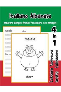 Italiano Albanese Imparare Bilingue Animali Vocabolario con Immagini