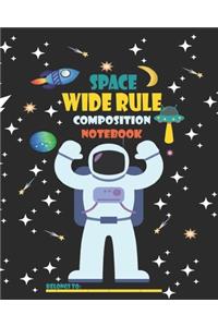 Space Wide Rule Composition Notebook, Belongs To