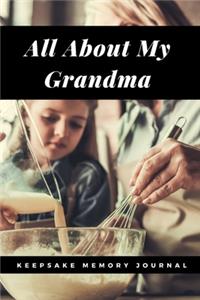 All About My Grandma Keepsake Memory Journal