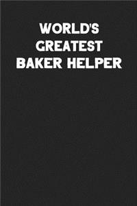World's Greatest Baker Helper