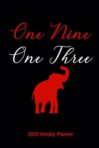 One Nine One Three 2020 Weekly Planner