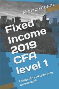Fixed Income 2019 CFA level 1