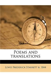 Poems and Translations