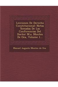 Lecciones de Derecho Constitucional