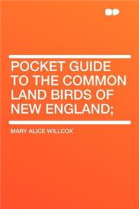 Pocket Guide to the Common Land Birds of New England;