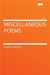 Miscellaneous Poems