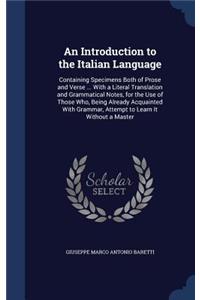 Introduction to the Italian Language