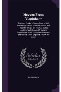 Nevves From Virginia. --