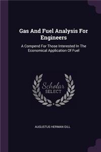 Gas And Fuel Analysis For Engineers