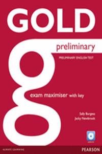 Gold Preliminary Maximiser with Key and Audio CD Pack