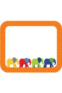 Parade of Elephants Name Tags