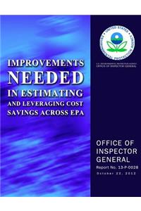 Improvements Needed in Estimating and Leveraging Cost Savings Across EPA