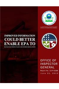 Improved Information Could Better Enable EPA to Manage Electronic Waste and Enforce Regulations