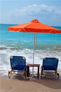 A Day at Beach under the Orange Umbrella Journal