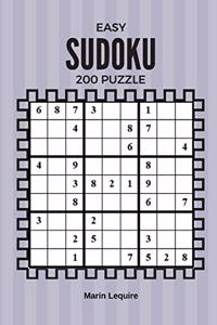 Easy Sudoku Games 200 Puzzle Book