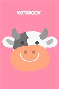 Baby Cow Kids Notebook [Lined] [6x9] [110 pages]