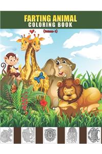 Farting animal coloring book