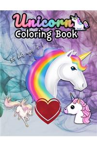 Unicorn Coloring Book for kids Ages 4-8