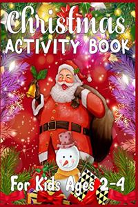 Christmas Activity Book For Kids Ages 2-4